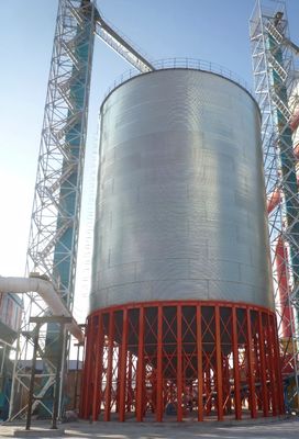 การออกแบบแบบโมดูลและความน่าเชื่อถือสูง Steel Grain Silo ความจุเก็บของที่สามารถปรับแต่งได้